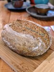 Flaxmeal, wheat bran and oatmeal sourdough