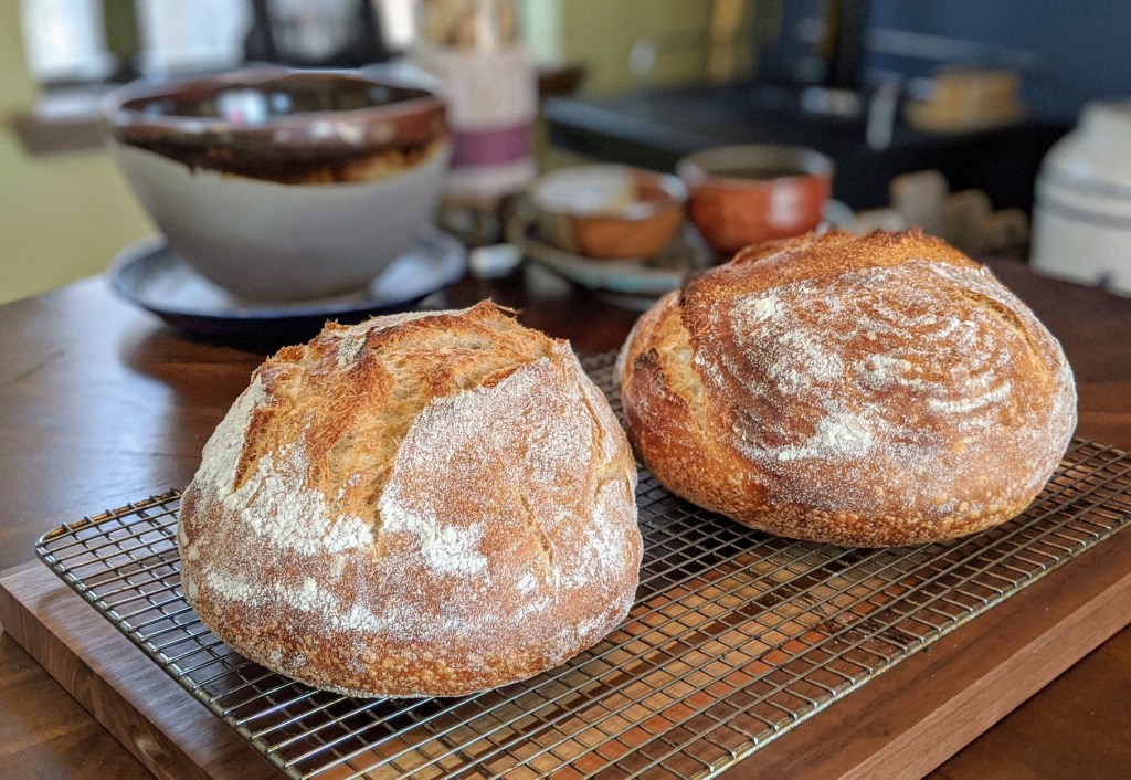 Rye sourdough loaves